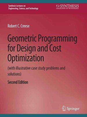 cover image of Geometric Programming for Design and Cost Optimization
